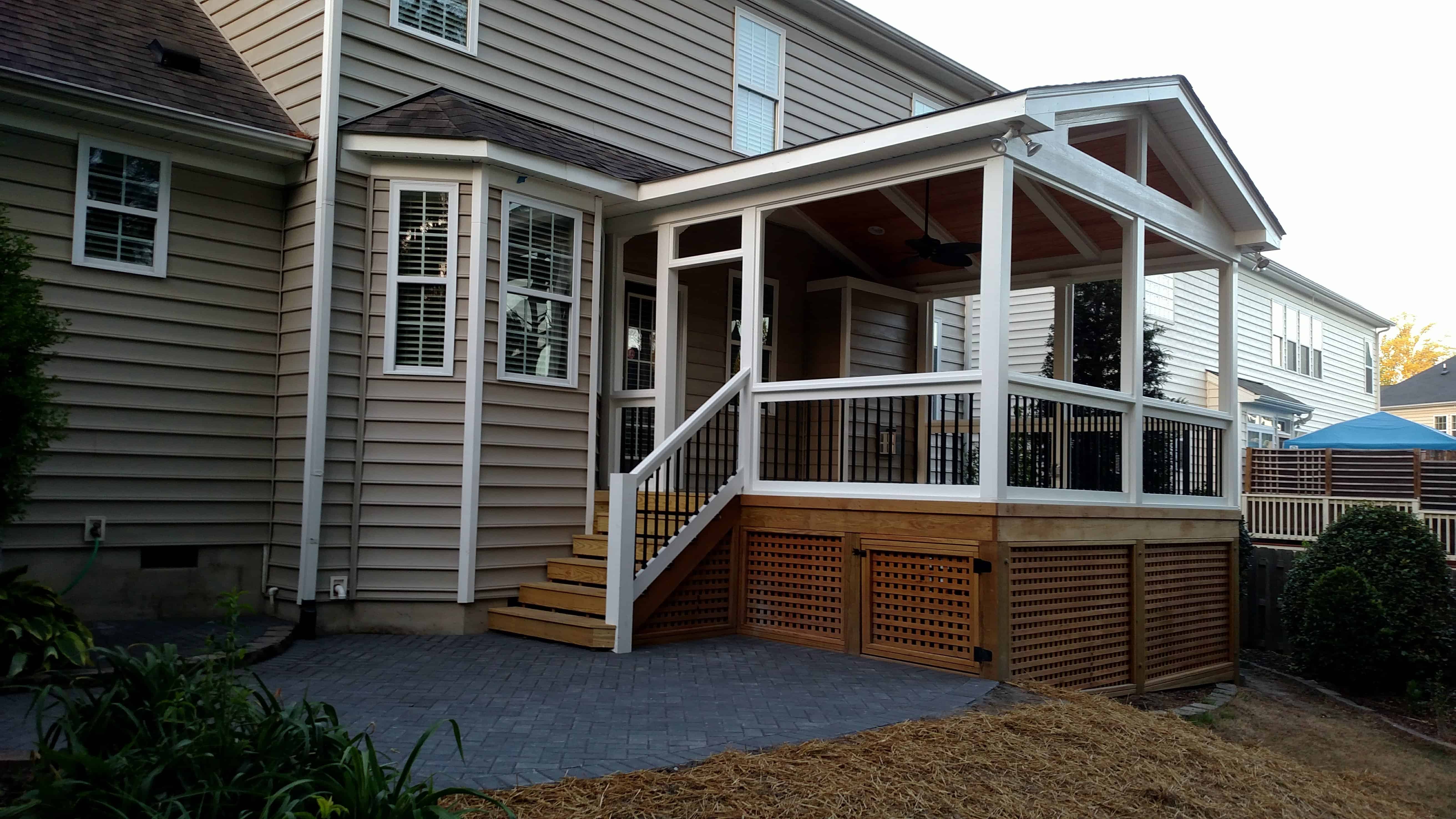 Wake Forest screen porch